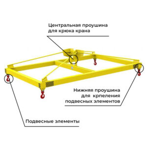 Траверса пространственная с подвесом за центр (ТПц)